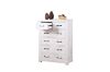 Picture of Test No Order - PURELAND Solid Pine Wood 6-Drawer Tallboy (White)