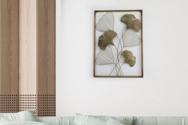 Picture of Test No Order - GINKGO Leaves Metal Wall Art (91cmx66cm)