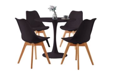 Picture of Test No Order - TULIP 80/100 Dining Set (Black)