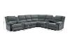 Picture of Test No Order - PERTH Nabuk Leather Look Reversible Sectional Power Reclining Sofa 