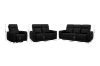 Picture of Test No Order - STORMWIND Genuine Leather Power Reclining Sofa Range (Black)