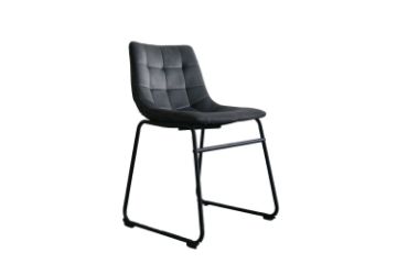 Picture of Test No Order - BLAISE Velvet Dining Chair (Grey)