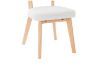 Picture of Test No Order - TALIA Teddy Fabric Dinning Chair (White)