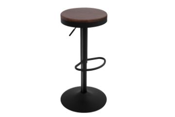 Picture of Test No Order - MASON Height Adjustable Bar Stool (Walnut)