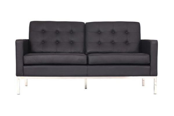 Picture of Test No Order - FLORENCE KNOLL Sofa Replica (Italian Leather) - Love Seat