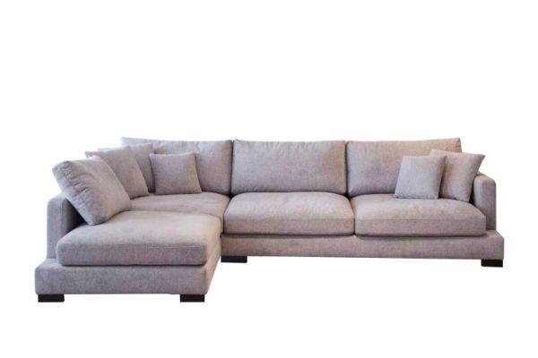 Picture of Test No Order - WONDERLAND Feather-Filled Fabric Sectional Sofa - Facing Left