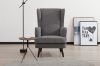 Picture of Test No Order - MERCURY Lounge Chair Black wood legs (Grey)