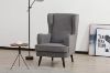 Picture of Test No Order - MERCURY Lounge Chair Black wood legs (Grey)