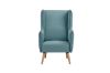 Picture of Test No Order - MOSSMAN Velvet Lounge Chair Natural Wood Legs (Celadon)