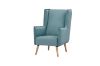 Picture of Test No Order - MOSSMAN Velvet Lounge Chair Natural Wood Legs (Celadon)