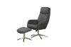 Picture of Test No Order - ATTWOOD Accent Chair With Ottoman (Dark Grey)