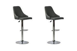 Picture of Test No Order - POPPY Adjustable Bar Chair (Dark Grey) - 2 Chairs as a Set