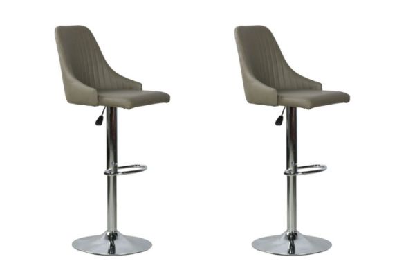 Picture of Test No Order - POPPY Adjustable Bar Chair (Light Grey) - 2 Chairs as a Set