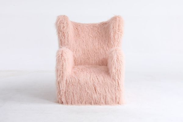 Picture of Test No Order - WHIMSY Long-pile Fabric Lounge Chair (Pink)