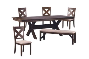 Picture of Test No Order - SORA 6PC Dining Set (Brown)