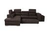 Picture of Test No Order - CASSIA Sectional Sofa/Sofa Bed with Storage & 2 Ottomans (Brown) - Facing Left