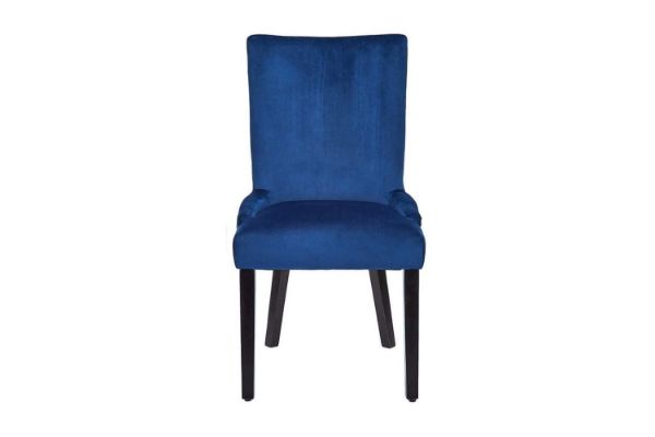 Picture of Test No Order - DALE Velvet Dining Chair (Blue) - Single