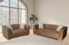 Picture of Test No Order - MALMO 3/2/1 Seater Velvet Sofa Range with Pillows (Cream)