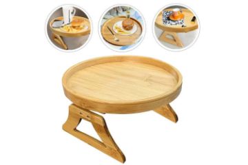 Picture of Test No Order - BAMBOO Round Sofa Armrest Tray