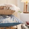 Picture of Test No Order - PALM LEAVES 3D Jacquard Pillow Cushion with Inner (45x45) - Light Blue