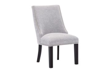 Picture of Test No Order - AMALA Light Grey Dining Chair (Black Legs)