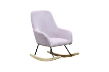 Picture of Test No Order - MILA Velvet Rocking Chair (Light Pink)