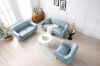 Picture of Test No Order - BRACKE 3/2/1 Seater Fabric Sofa Range (Lake Blue)