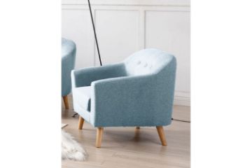 Picture of Test No Order - BRACKE Fabric Sofa Range (Lake Blue) - 1 Seater