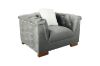 Picture of Test No Order - MALMO Velvet Sofa Range with Pillows (Grey) - 3 Seater