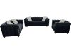 Picture of Test No Order - MALMO 3/2/1 Seater Velvet Sofa Range with Pillows (Black)