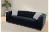 Picture of Test No Order - MALMO 3/2/1 Seater Velvet Sofa Range with Pillows (Black)