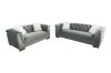 Picture of Test No Order - MALMO 3/2/1 Seater Velvet Sofa Range with Pillows (Grey)