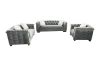 Picture of Test No Order - MALMO 3/2/1 Seater Velvet Sofa Range with Pillows (Grey)