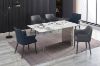 Picture of Test No Order - REGUS 160 Ceramic Top Acrylic Steel Leg Dining Table