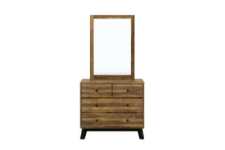 Picture of Test No Order - CALLA Dressing Table & Mirror (Solid Acacia) - Dressing Table with Mirror