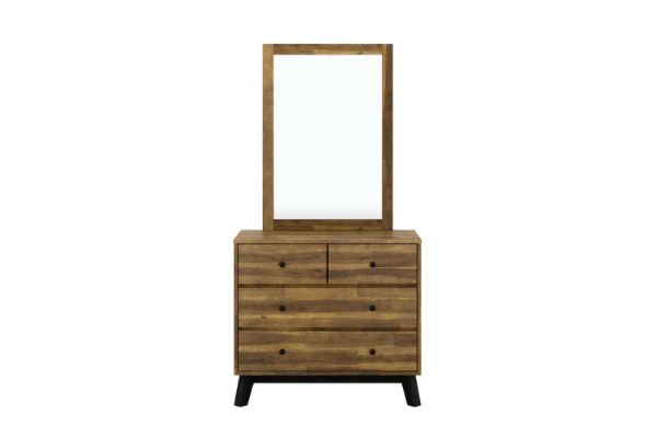 Picture of Test No Order - CALLA Dressing Table & Mirror (Solid Acacia) - Dressing Table with Mirror