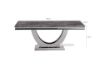 Picture of Test No Order - NUCCIO 180/200 Marble Top Stainless Steel Dining Table (Dark Grey)