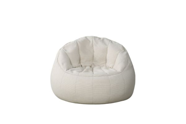 Picture of Test No Order - MELLOWMAT Outdoor Bean BAG Boucle Sofa Lounger XL (Beige) - with Filler