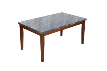 Picture of Test No Order - (FLOOR MODEL CLEARANCE) SOMMERFORD 163 Marble Top Dining Table (Black)