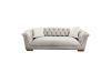 Picture of Test No Order - MALMO Velvet Sofa Range with Pillows (Beige) - 3 Seater