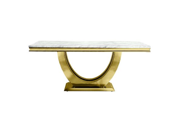 Picture of Test No Order - NUCCIO 180 Dining Table (White & Gold)