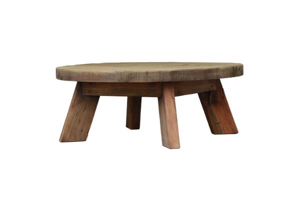 Picture of Test No Order - TRAVER 100% Reclaimed Pine Wood Round Coffee Table (90cmx90cm)