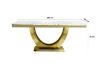 Picture of Test No Order - NUCCIO 180 Dining Table (White & Gold)