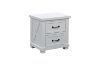 Picture of Test No Order - PURELAND Solid Pine Wood 2-Drawer Bedside Table (White)