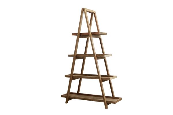 Picture of Test No Order - ELMORE 100% Reclaimed Pine Wood Scandi 4-Tier Triangular Shelf (183cmx120cm)