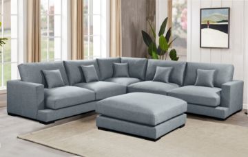 Picture of Test No Order - CARLO Fabric Corner Sofa with Ottoman