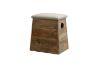 Picture of Test No Order - RUSSELL Reclaimed Pine Wood Stool with Storage (45cm Tall)