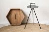 Picture of Test No Order - RUSSELL Hexagonal Reclaimed Pine Wood Tray Side Table