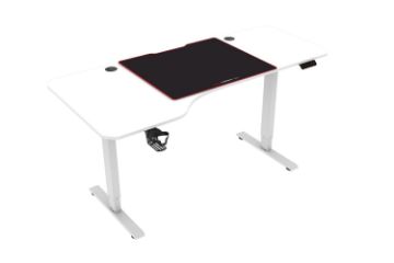 Picture of Test No Order - MATRIX 160 Electric L-Shape Height Adjustable Desk with Jumbo Mouse Pad (White)