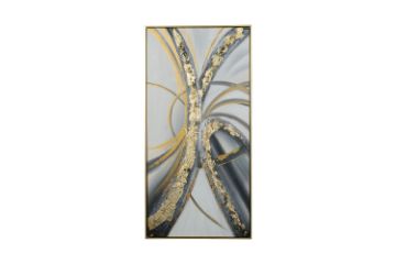 Picture of Test No Order - H78 Canvas Print Wall Art With Golden Frame (60cmx120cm)